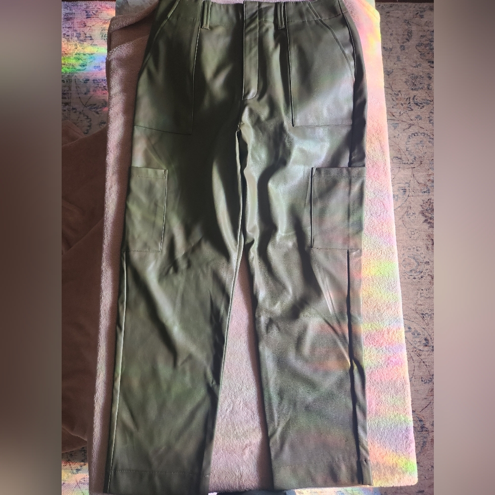 Leather Cargo Pants